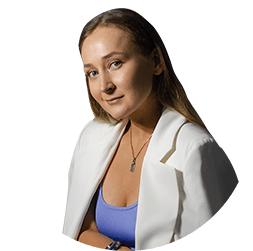 patient coordinator in white jacket